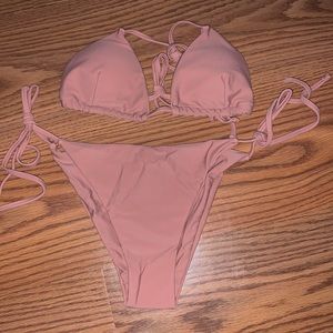 Triangle tie side bikini swinsuit